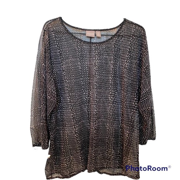 Chico's Sheer Pullover, Size:  3 - Picture 1 of 3